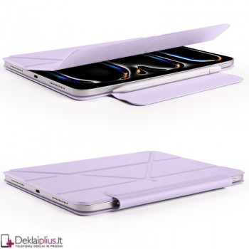 Smart Folio dirbtinės odos atverčiamas dėklas - violetinis (Apple Ipad Pro 13 (2024-2025)
